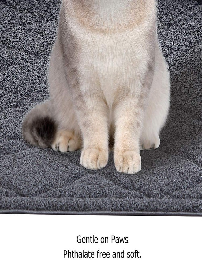 unipaws Cat Litter Trapping Mat, Litter Box Scatter Control Pad, Litter Free Floors and Urine Waterproof, Gentle on Paws, No Phthalate - Image 3